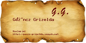 Güncz Grizelda névjegykártya